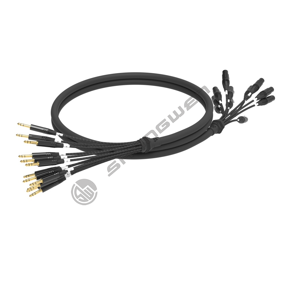 Multi channel XLR female head+audio cable 4, 6, 8, 12, 16 channels